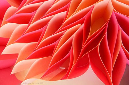 Note Post-it en forme de fleur